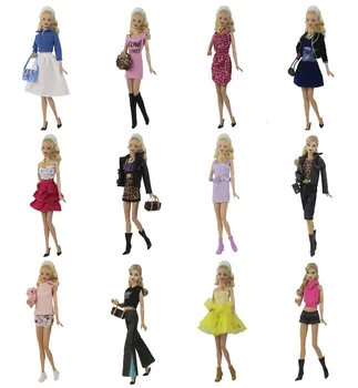 1 Комплект кукольной дрехи в мащаб 1:6, Дрехи, дрешки за кукли 11,5 см на 30 см, множество стилове за избор, Подаръци за момичета, аксесоари за кукли # 6