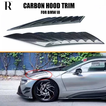 1 Чифт Накладки На Предния Капак От Въглеродни влакна, Тампон върху Броня За BMW I8 през 2014 UP