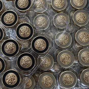10шт 18/23 мм Британски Стил Реколта Копчета За Облекло DIY Шевни Аксесоари Костюм Единни Яке Палто Копчета Кръгли Метални Копчета