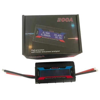 200A точност ръководят Енергиен Амперметър Волтметър Монитор С Подсветка Ваттметр RC Автомобили Ток LCD Дисплей, Здрав Анализатор Мощност