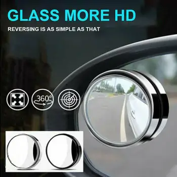 360-градусное Кръгло Въртящо се Огледало на Слепи петна за Обратно виждане на Автомобила, Аксесоари за Огледалото за Обратно виждане, Голяма Визия За Вътрешен Външен