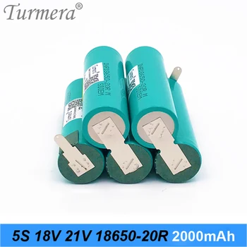 5S Батерия Поялната Батерия 18 В 21 В INR18650-20RM 2000 mah 20A за 18 Отвертка Shurika Shura и Прахосмукачка да Използвате Turmera