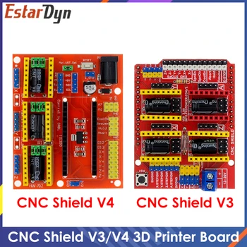 CNC Shield V3/CNC Shield V4 Гравиране Машина/3D Принтер/ Такса за Разширяване на Водача A4988 за arduino Сам Kit