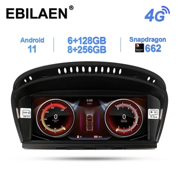 EBILAEN Android 11 Радиото в автомобила на Мултимедия За BMW 5 Серия E60 E61 E62 E63 Серия 3 E90 E91 СМС CIC Система На Устройство за GPS Навигация