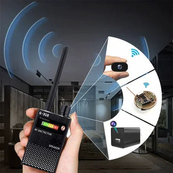 G318 G319 Антишпионский Безжичен Детектор на Радиочестотния Сигнал на GSM, Аудио Търсещия GPS Сканиращ Детектор Радио Детектор Анти Скрита Камера