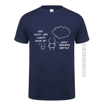 Linux сървъри Основно Мътна Тениска Лятна Мъжки Памучен Тениска С Кръгло Деколте и Програмист Забавни Мъжки тениски