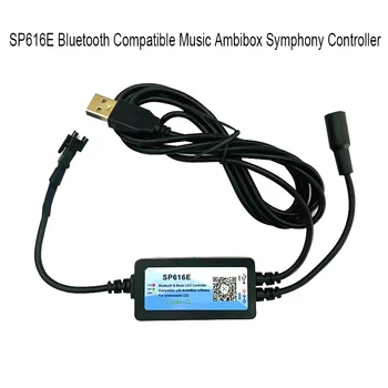 SP616E Bluetooth Съвместим Музикален AmbiBox Симфоничен USB Монитор Компютърна Подсветка PC Екран Кутия За Пиксельного Светлина DC5V WS2812B