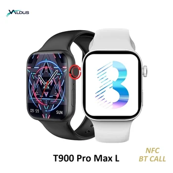 T900 Pro Max L Смарт Часовник Серия 8 Bluetooth Покана Оригинални Умни часовници Мъжки Дамски Часовници с Наблюдение на кръвното налягане За Apple и Android