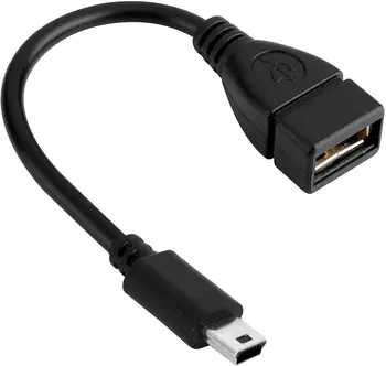 USB a Женски на Mini 5 ПЕНСА USB B Мъжки адаптер за преобразуване на 1 бр. Висококачествени 10 см OTG Кабел до 480 Mbps и с по-висок Стандарт на Едро