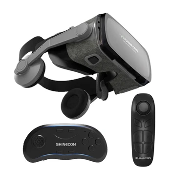 VR Очила Скоростна 3D Шлем на Устройството за Виртуална Реалност VR Слушалки За 4,7 до 6,53 Инчов Смартфон Игрални Филма Видеоигри Бинокъл