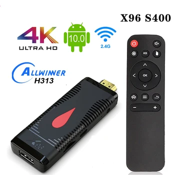 X96 S400 Mini Fire TV Stick Android 10 TV BOX Allwinner H313 4K 2,4 Ghz 5G Двойна WIFI 2G16G Приемник на ТВ-ключ 1G8G Телеприставка