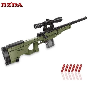 XINGBAO SWAT PUBG Военно Оръжие Модел Градивни елементи Може да Стреля Пистолет Пистолет Куршум Набор от Технически AWM Снайпер Тухли Играчка