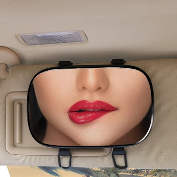 YASOKRO Огледало за интериора на колата козирка Огледало За грим Огледало За интериора на Колата Слънцезащитно HD Козметично Огледало, Автоматично Огледало за Суета Оформление на Автомобила