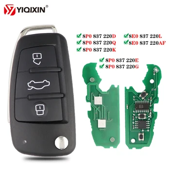 YIQIXIN дистанционно управление за ключ за Audi 434 Mhz ID48 Чип За Audi A4 B8 A2 A5 A6 S4 TT 2005-2013 Cabrio Quattro Avant Номер 8P0837220D