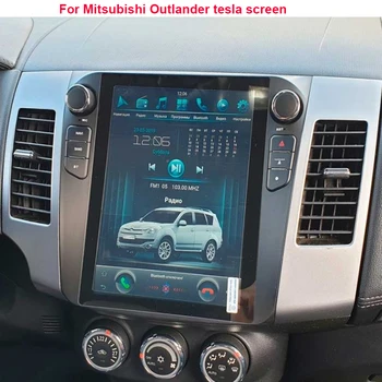 Автомобилното радио, За Mitsubishi outlander tesla екран на Android Стерео Автомобилен Мултимедиен Плейър GPS Навигация на Видео Carplay FM, WIFI 4G