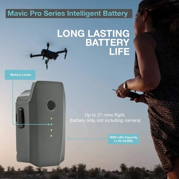 Батерия DJI Mavic Pro за интелигентно полет (3830 ма/11,4 В), Специално проектирани за нов дрона Mavic