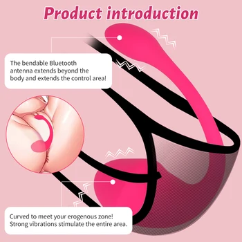 Безжична Bluetooth G Spot Вибратор Вибратор за Жените ПРИЛОЖЕНИЕ за Дистанционно Управление на Облекло Вибрираща Яйце Клитора Дамски Бикини Секс Играчки за Възрастни