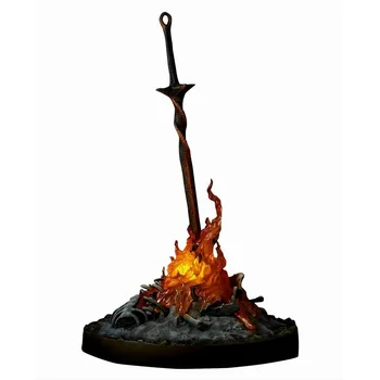 Гореща Dark Souls III Огън Свети Меч Светва 21 см Класическа Аниме Игра Статуя Фигурка Модел Играчки, Колекция от Бижута