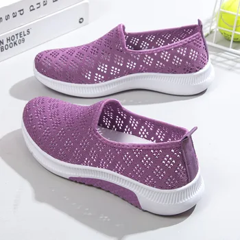 Дамски маратонки 2022, Летни Нови Ежедневни обувки са с Дишаща мрежа в Корейски стил, открити Улични Маратонки с Дебела Подметка, Дамски Обувки