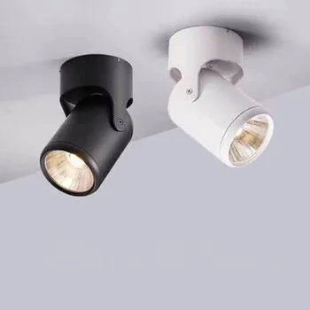Димиране на led лампа за Повърхностен монтаж COB AC85-265V 10 W 15 W 20 W led тавана лампа 180 градуса завъртане прожектор За помещения Lighti