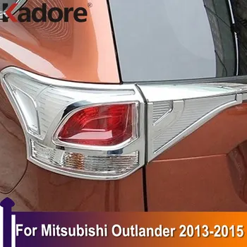 За Mitsubishi Outlander 2013 2014 2015 ABS Хромирани Задните Светлини и Задното Фенер, Накладки, Стикери Задна Светлина, Аксесоари За Полагане на Автомобили