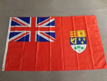 ИЗБОРИ 90*150 см Червено Знаме, на бой Кралския стопанските Канада Национален флаг 1922-1957 за Украса