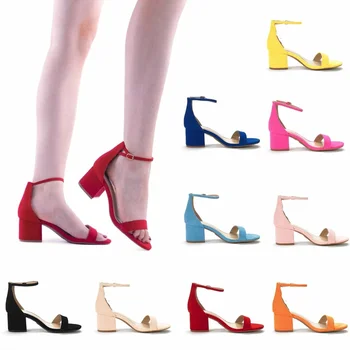 Летни дамски Модни пикантни сандали с отворени пръсти на дебелите обувки, обувки на висок ток, обувки за сватбени партита, дамски обувки за момичета 6050-2VE