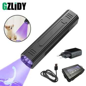 Мултифункционален UV Фенерче Супер Ярък T6 LED Фенерче USB Акумулаторна батерия Водоустойчив Фенер За Къмпинг Преносим Фенер Риболов
