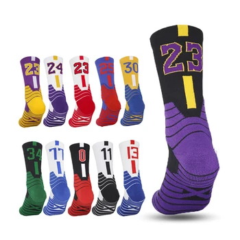 Мъжки Професионални Баскетболни Чорапи Без номера Silp, Спортни Чорапи Със Средна Дебела Кърпа, Детски Игрища чорапи baloncesto