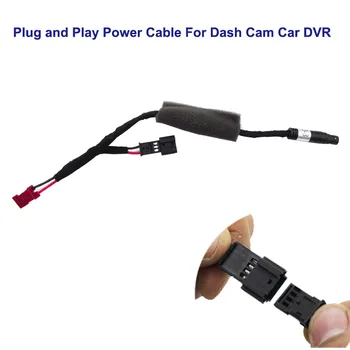 Нов захранващ кабел Plug and play за автомобил на видеорегистратора Dash Cam се инсталира Лесно се свързва към сензора за дъжд или лампа за четене на автомобила