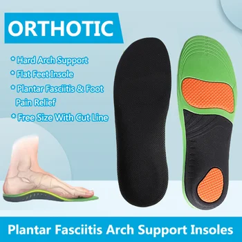 Ортопедични Стелки EVA за O/X Крака, плоски стъпала, Поддръжка на Свода на Стъпалото, Подложки за Обувки, Дамски Мъжки Спортни Обувки, Плантарна Фасциит, Модел...