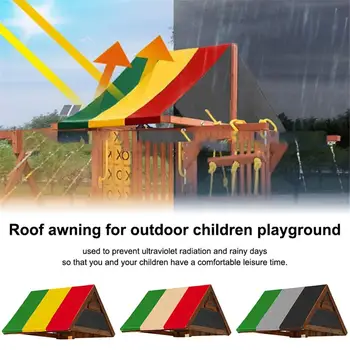 Открит е Лесно за Инсталиране Навес На Покрива 52x89 инча Детски Платно Навес От Слънцето Детска Площадка Навес На Покрива На Склад Водоустойчив Калъф