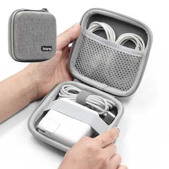 Преносима Чанта За Съхранение на Слушалки Твърд Калъф За Цифрови Джаджи EVA Bluetooth Чанта Кабел За Предаване на Данни MAC Зарядно Устройство U Диск Защитен Калъф