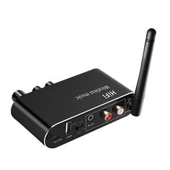 Приемник Smart Connection Bluetooth съвместим с AUX Адаптер USB-Порт за домашно Стерео системи, Тонколони за КОМПЮТЪР и телевизор