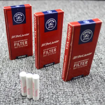 Продажба на едро на Нов AAA 50 бр./5 Скоростна Vauen 9 мм Филтри За Пушене на Тръби най-Добрия Еднократно Филтър С Активен Въглен Инструменти За Пушачи Аксесоари