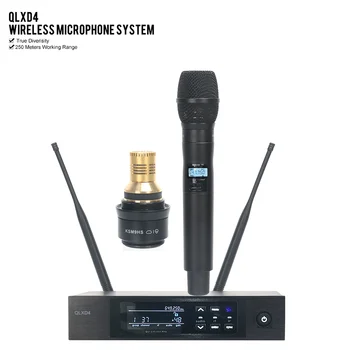 Професионален Безжичен Микрофон Система QLXD4 QLXD4 / KSM9 QLXD QLXD24 Ръчен Микрофон KSM9 за безжичен микрофон Shure QLXD4