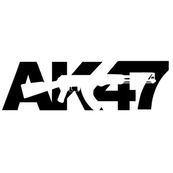 Самоличността на Творчески AK47 Мода на Колата Стикер PVC Тялото на Предното Стъкло, Аксесоар Лаптоп Украсяват с най-Високо Качество Водоустойчив Автоматично Етикети