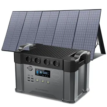 Слънчев генератор 1500Wh / 2000W ALLPOWERS S2000 с преносим слънчев панел, 400W, Преносима електрическа централа за домашна гръб на открито