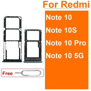 Тава За SIM-карти За Xiaomi Redmi Note 10 Note 10S Note 10 Pro 4G 5G Адаптер СИМ-Картата Титуляр За Две СИМ-Карти, Резервни Части