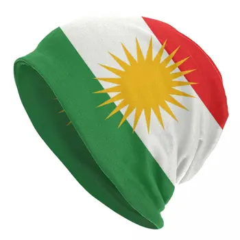 Флаг Кюрдистан, Шапки с Черепи, Шапки, Градинска Зимна Топла Мъжки И Дамски Вязаная Капачка, Шапки-Абсорбатори За Възрастни Унисекс