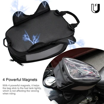 Чанта за резервоара на Мотоциклета, Чанта за двигателя със Сензорен Екран, Магнитна Чанта За Седла за Мотоциклети, Мъжка Чанта На Едно Рамо, Чанта за задна Седалка на Мотоциклет