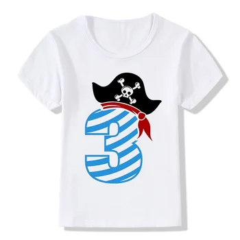 честит рожден ден, тениска с изображение на череп пират, тениска за момчета, дрехи за момчета, детски дрехи, риза за момичета, детски тениска
